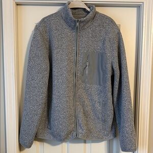 Old Navy Men's Heather Gray Zip-Up Sweater